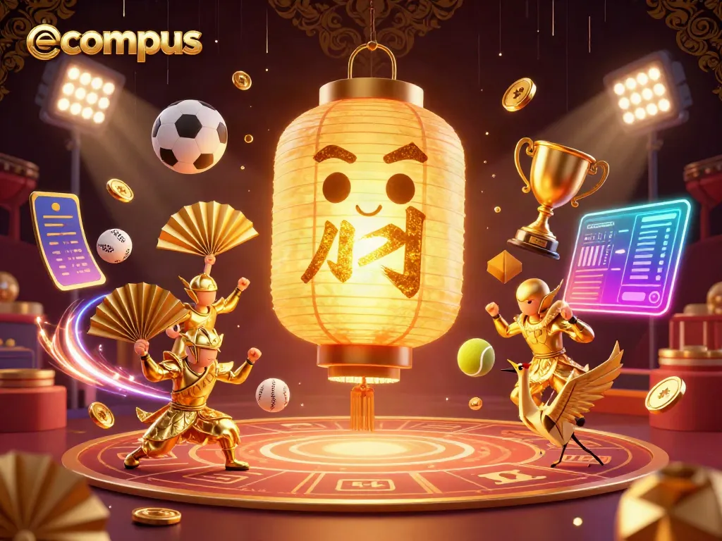 Engage in thrilling casino action with ecompus, highlighted by vibrant characters and dynamic gaming elements.