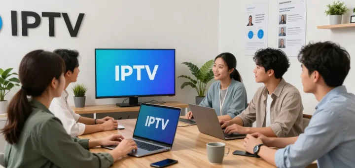 Trusted IPTV reseller offering local services in a professional setting.